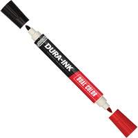 Markal&reg; Dura-Ink&reg; Dual Colour Permanent Ink Marker, Black/Red, Bullet Tip WestPier