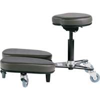 STAG4 Adjustable Kneeling Chair, Vinyl, Black/Grey WestPier