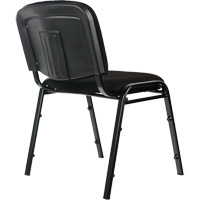 Chaises empilables, Tissu, Hauteur 32", Capacit&eacute; 250 lb, Noir WestPier