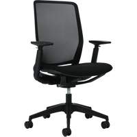 Kody High-Back Synchro-Tilter Chair, Mesh, Black, 300 lbs. Capacity WestPier