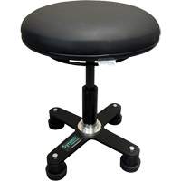 Omnistool Ergonomic Stool, Mobile, Adjustable, Vinyl Seat, Black WestPier