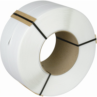 Strapping, Polypropylene, 3/8" W x 12900' L, White, Machine Grade WestPier