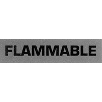 "Flammable" Special Handling Labels, 5" L x 2" W, Black on Red PB421 | WestPier