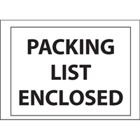 Packing List Envelopes, 4" L x 5" W, Backloading Style PB429 | WestPier