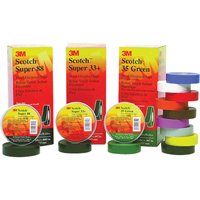 Rubans Super 33+ Scotch, 19 mm (3/4") x 20,1 m (66'), Noir, 7 mils WestPier