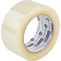 Box Sealing Tape, Acrylic Adhesive, 2 mils, 48 mm (1-22/25") x 99.97 m (328') WestPier