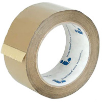 Box Sealing Tape, Hot Melt Adhesive, 1.6 mils, 48 mm (1-22/25") x 50 m (164') WestPier