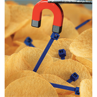 Metal Detectable Cable Ties, 5-9/10" L, 30 lbs. Tensile Strength PF429 | WestPier