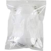White Block Poly Bags, Reclosable, 10" x 8", 2 mils PF948 | WestPier