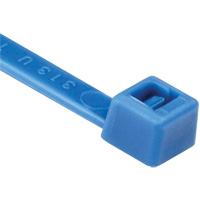 T Series Cable Ties, 8" Long, 50 lbs. Tensile Strength, Blue PG626 | WestPier