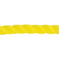 Corde jaune tress&eacute;e 1/2", Polypropyl&egrave;ne, 335' WestPier