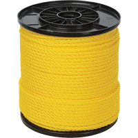 1/4" Yellow Twisted 3-Strand Rope, Polypropylene, 550' WestPier