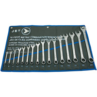 CWS-16M Raised Panel Wrench Set, Combination, 16 Pieces, Metric WestPier