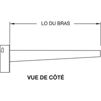 Cantilever Column, Double, 4" W x 10' H WestPier