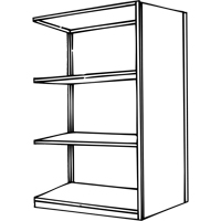 Interlok Shelving Unit, Steel, Boltless, 800 lbs. Capacity, 36" W x 76" H x 24" D WestPier