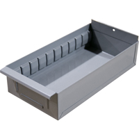 Interlok Boltless Shelving Shelf Box, Steel, 11-5/8" W x 12" D x 2-3/4" H, Light Grey RN439 | WestPier
