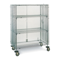 Wire Shelf Cart, Chrome Plated, 21-1/2" x 68-1/2" x 40", 500 lbs. Capacity RL390 | WestPier