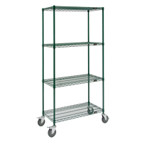 Wire Shelf Cart, Epoxy Finish, 36" x 69" x 24", 800 lbs. Capacity WestPier