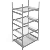 &eacute;tag&egrave;re de grande largeur, Sans boulons, Capacit&eacute; 1340 lb, 42" la x 84" h x 32" p WestPier