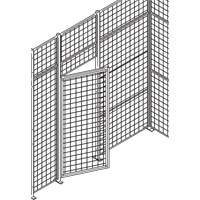 Standard-Duty Wire Mesh Partition Swing Door, 3' W x 7' H RN626 | WestPier