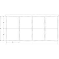 Cabinet d'entreposage à tiroirs intégré Interlok RN760 | WestPier