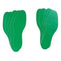 &eacute;tiquettes pour marquage des planchers, Empreinte de pas, 12" lo x 3,75" la, Vert, Vinyle WestPier