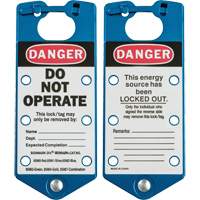 Labeled Lockout Hasps, Blue WestPier