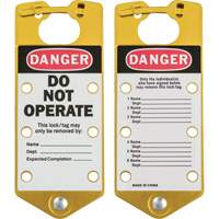 Labeled Lockout Hasps, Yellow WestPier