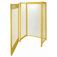 Gas Cylinder Cabinets, 10 Cylinder Capacity, 44" W x 30" D x 74" H, Yellow SAF837 | WestPier