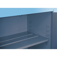 Armoires de s&eacute;curit&eacute; pour acides & produits corrosifs avec doublure ChemCor, 30 gal., 43" x 44" x 18" WestPier