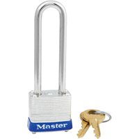 Padlock, Silver, Keyed Alike, Laminated Steel, 1-1/8" Width WestPier