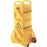Portable Mobile Barriers, 13' L, Plastic, Yellow SAJ714 | WestPier