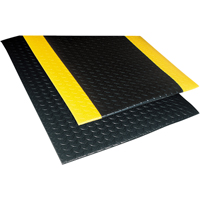 No. 419 Sof-Tred with Dyna-Shield Mats, Diamond, 4' x 60' x 1/2", Black/Yellow, PVC WestPier