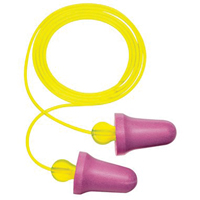 Bouchons d'oreilles en mousse sans contact E-A-R, Paire - Sac en poly, Avec cordon WestPier