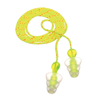 E-A-R Tri-Flange Reusable Earplugs, Corded, Bulk - Polybag, 26 dB NRR, One-Size WestPier