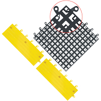 ErgoDeck&reg; Mat No. 560, PVC, 1-1/2' W x 1-1/2' L, 7/8" Thick, Black WestPier