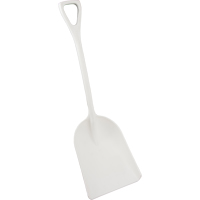 Safety Shovels - Hygienic Shovels (One-Piece), 14" x 17" Blade, 42" Length, Plastic, White SAL461 | WestPier