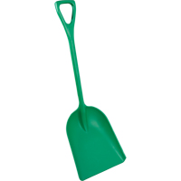 Safety Shovels - Hygienic Shovels (One-Piece), 14" x 17" Blade, 42" Length, Plastic, Green SAL463 | WestPier