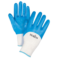 Gants enduits et tricot&eacute;s sans coutures de poids moyen, 10/T-Grand, R&ecirc;vetement Nitrile, Calibre 13, Enveloppe en Coton WestPier