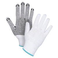 Gants tricot&eacute;s &agrave; pois, Poly/coton, Un c&ocirc;t&eacute;, Calibre 7, T-Grand WestPier