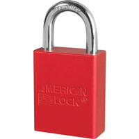 Anodized Padlock, Safety Padlock, Keyed Different, Aluminum, 1-1/2" Width WestPier