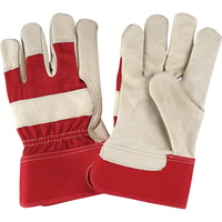 Gants d'ajusteur &agrave; paume s&egrave;che de premi&egrave;re qualit&eacute;, Grand, Paume en Cuir fleur de vache, Doublure en Coton WestPier