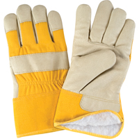 Winter-Lined Fitters Gloves, Large, Grain Pigskin Palm, Boa Inner Lining WestPier