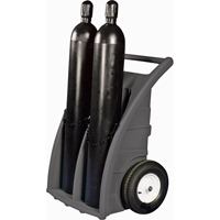 Dual-Cylinder Dollies, Rubber Wheels, 23" W x 12"L Base, 500 lbs. SAP856 | WestPier