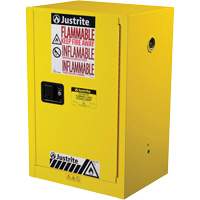 Armoire de s&eacute;curit&eacute; compacte pour produits inflammables EX Sure-Grip, 12 gal., 1 Porte(s), 23,25" La x 35" h x 18" p WestPier