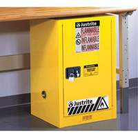 Armoire de s&eacute;curit&eacute; compacte pour produits inflammables EX Sure-Grip, 12 gal., 1 Porte(s), 23,25" La x 35" h x 18" p WestPier
