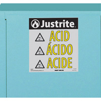 Armoires de s&eacute;curit&eacute; pour acides & produits corrosifs avec doublure ChemCor, 22 gal., 35" x 35" x 22" WestPier