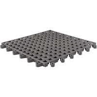 ErgoDeck&reg; General Purpose No. 564 Matting, PVC, 1-1/2' W x 1-1/2' L, 7/8" Thick, Charcoal WestPier