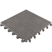ErgoDeck&reg; Soft No. 566 Matting, PVC, 1-1/2' W x 1-1/2' L, 7/8" Thick, Charcoal WestPier