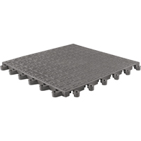 ErgoDeck&reg; Soft No. 566 Matting, PVC, 1-1/2' W x 1-1/2' L, 7/8" Thick, Charcoal WestPier